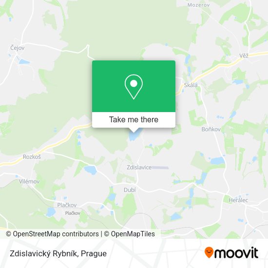 Zdislavický Rybník map
