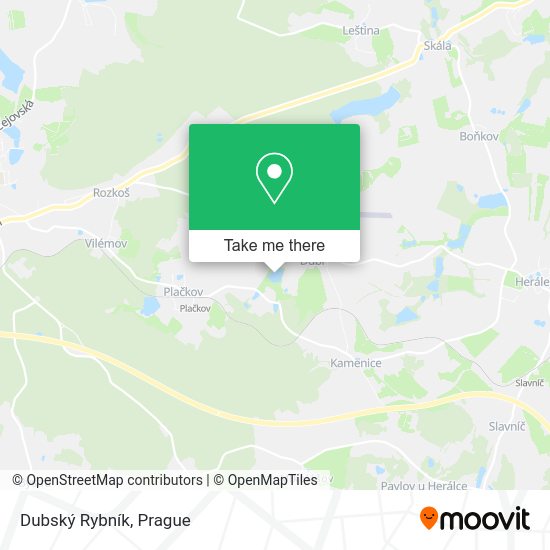 Dubský Rybník map