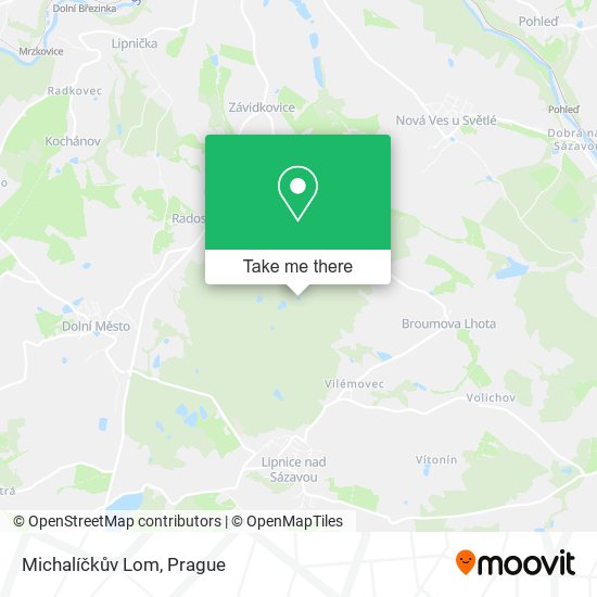 Michalíčkův Lom map