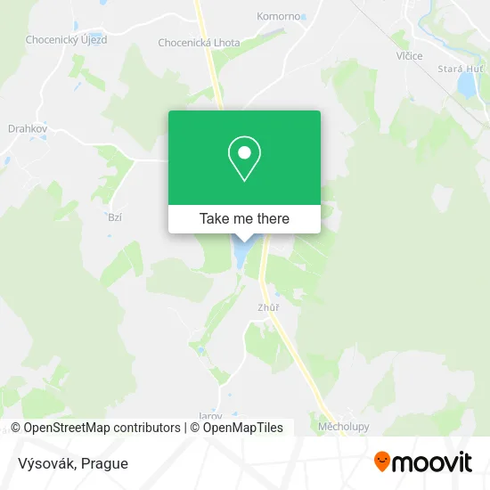 Карта Výsovák