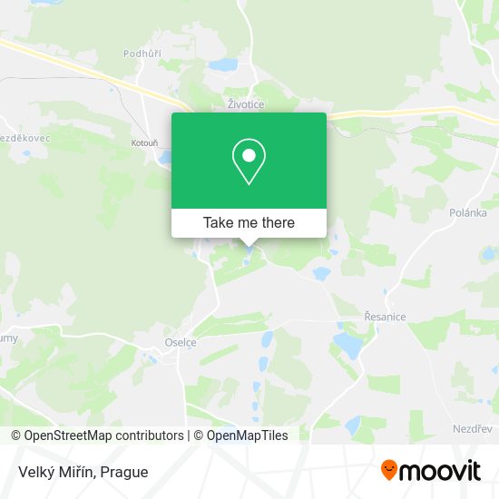 Velký Miřín map