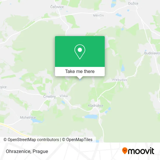 Карта Ohrazenice