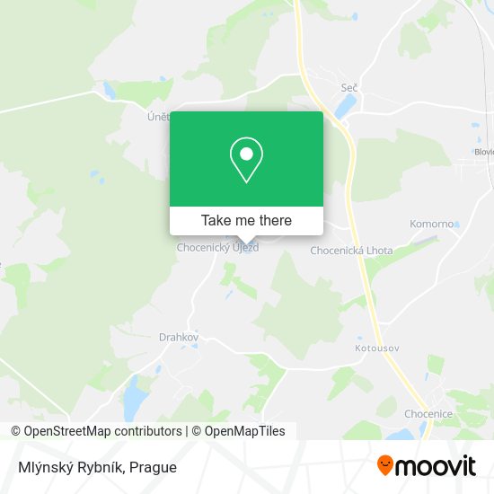 Mlýnský Rybník map