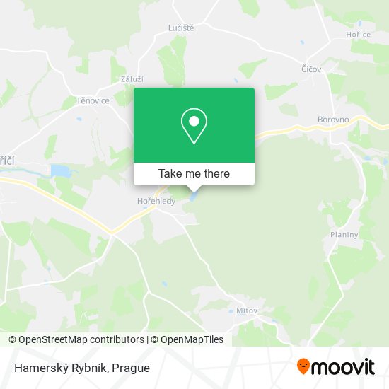 Hamerský Rybník map