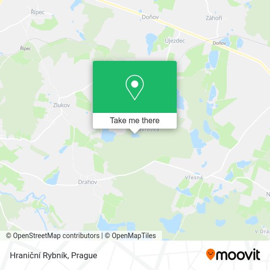 Hraniční Rybník map