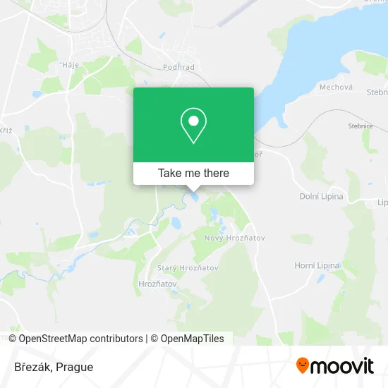 Карта Březák