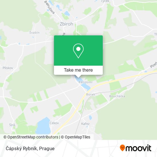 Čápský Rybník map