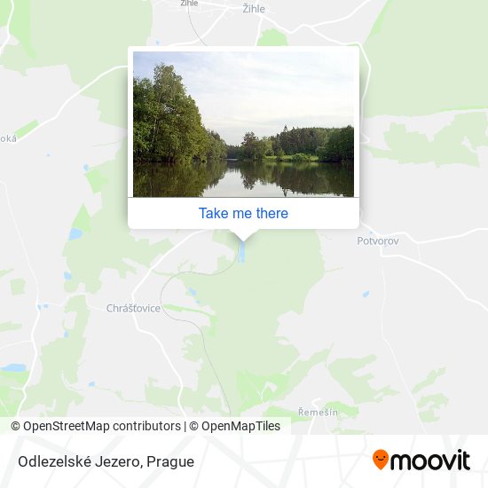 Odlezelské Jezero map