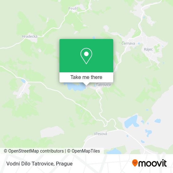 Vodní Dílo Tatrovice map