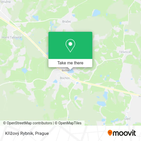 Křížový Rybník map