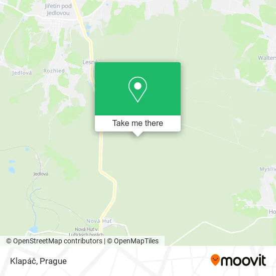 Карта Klapáč