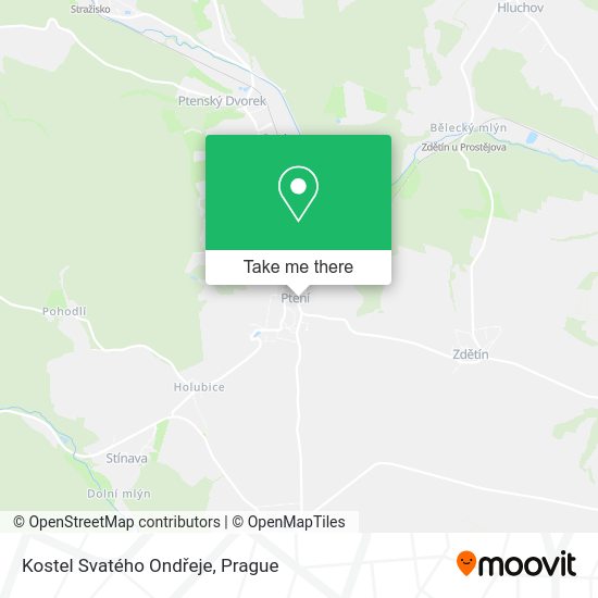 Kostel Svatého Ondřeje map