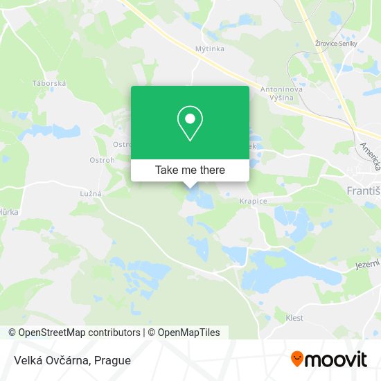 Карта Velká Ovčárna