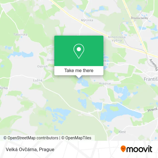 Карта Velká Ovčárna