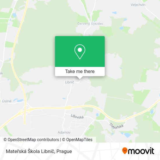 Mateřská Škola Libníč map
