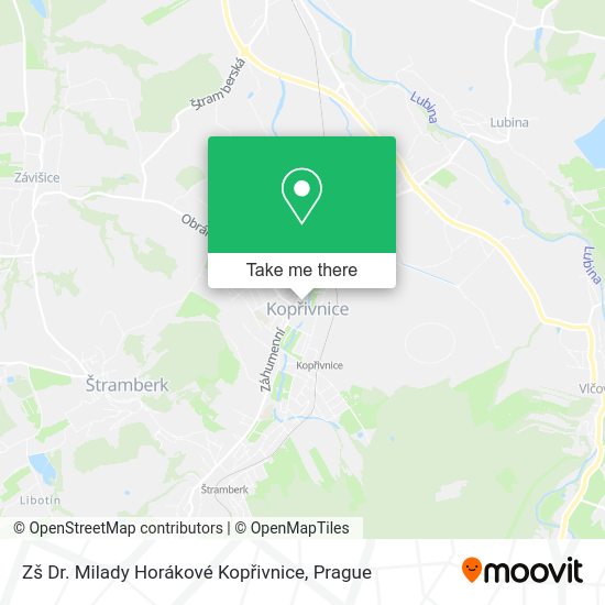 Zš Dr. Milady Horákové Kopřivnice map