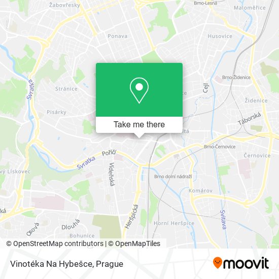 Vinotéka Na Hybešce map