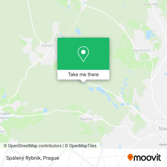 Spálený Rybník map