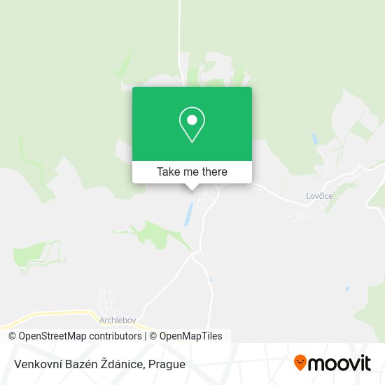 Venkovní Bazén Ždánice map