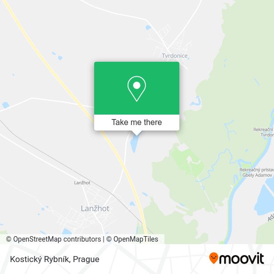 Kostický Rybník map