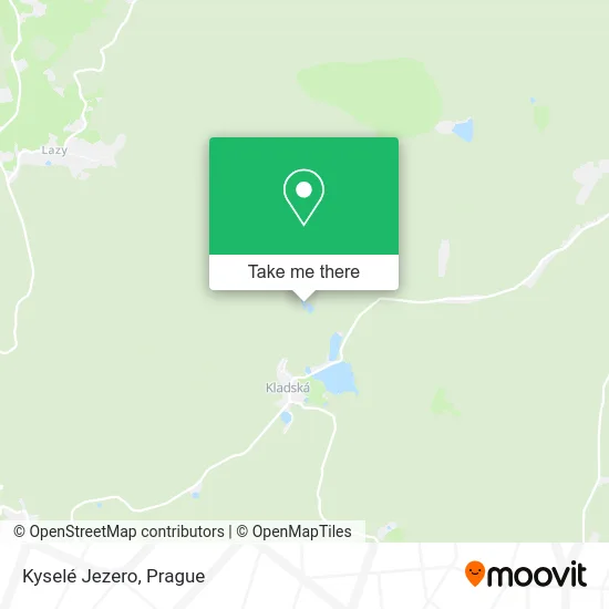 Kyselé Jezero map