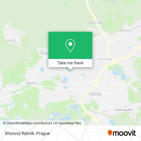 Březový Rybník map