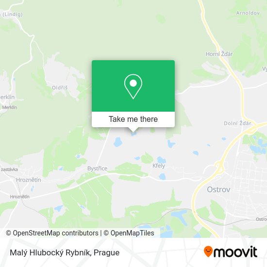 Malý Hlubocký Rybník map