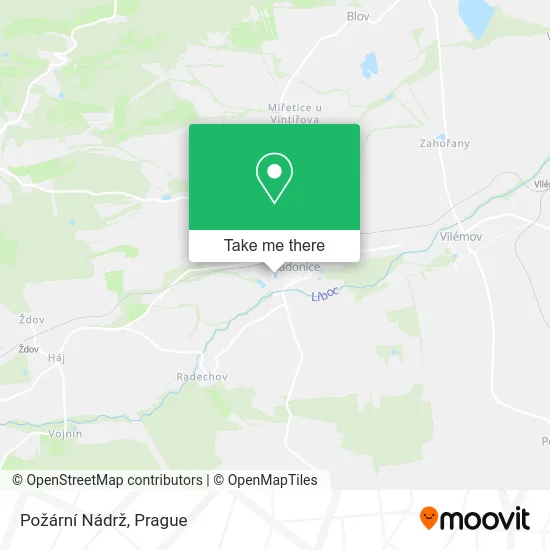 Карта Požární Nádrž