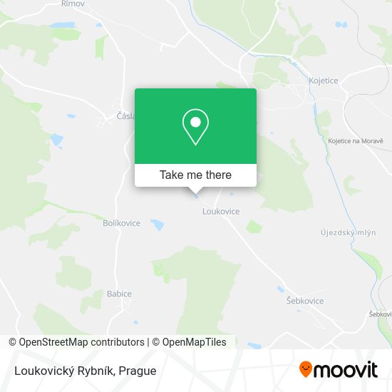 Loukovický Rybník map