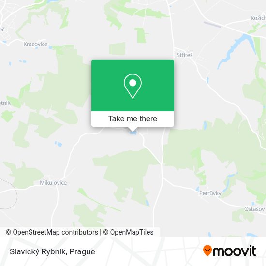 Slavický Rybník map