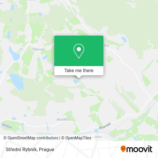 Střední Rybník map