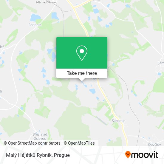 Malý Hájátků Rybník map