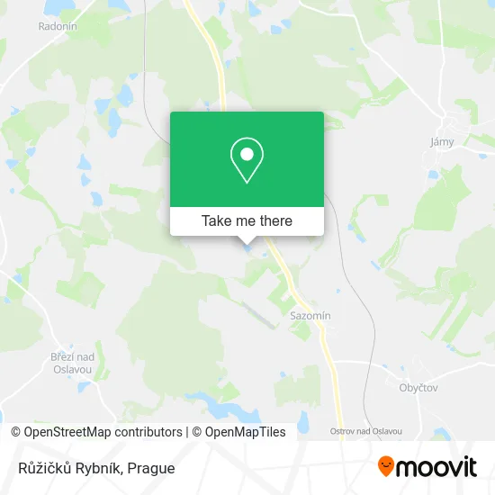 Карта Růžičků Rybník