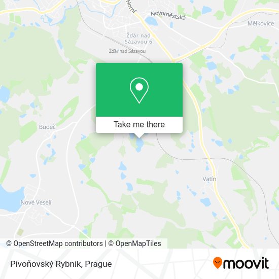 Pivoňovský Rybník map