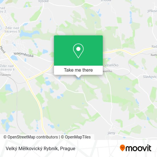 Velký Mělkovický Rybník map