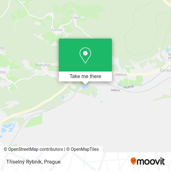 Tříselný Rybník map