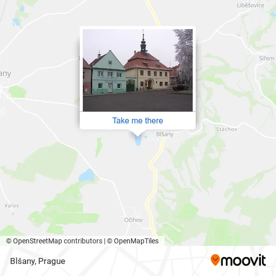 Карта Blšany