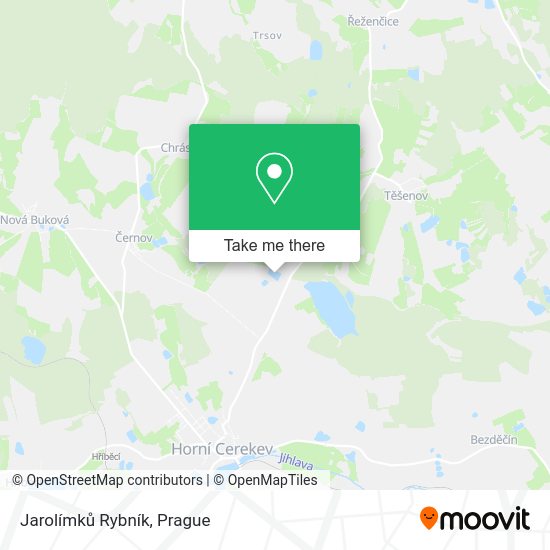 Jarolímků Rybník map