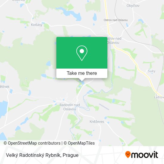 Velký Radotínský Rybník map