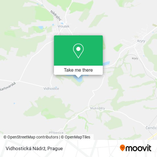 Vidhostická Nádrž map