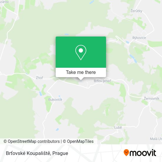 Brťovské Koupaliště map