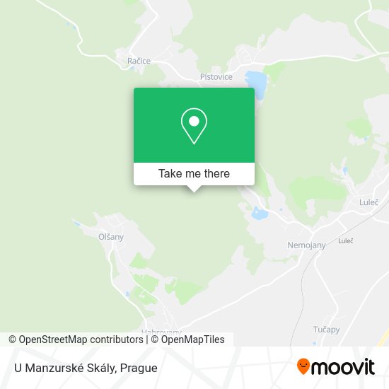 Карта U Manzurské Skály