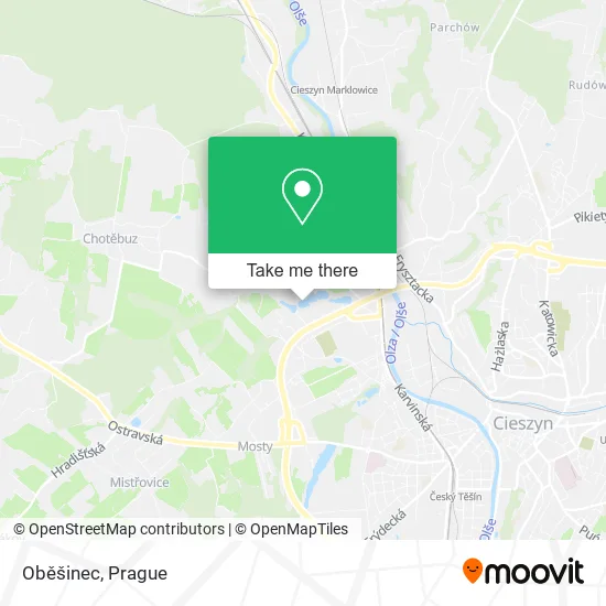 Карта Oběšinec