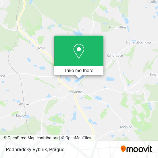 Podhradský Rybník map