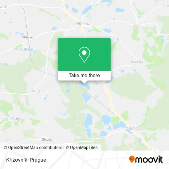 Křižovník map