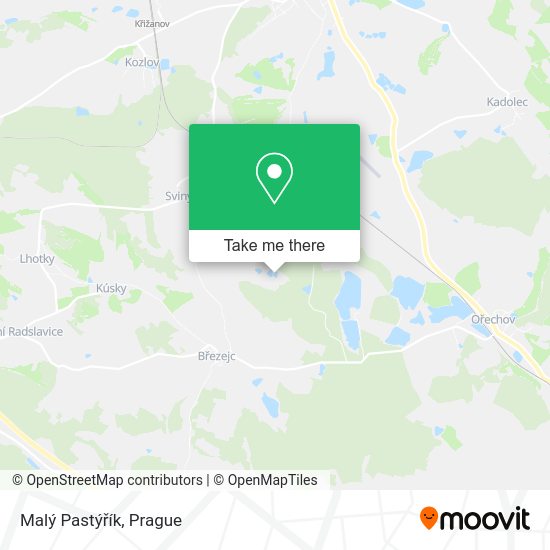 Malý Pastýřík map