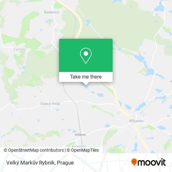 Velký Markův Rybník map