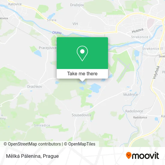 Карта Mělká Pálenina