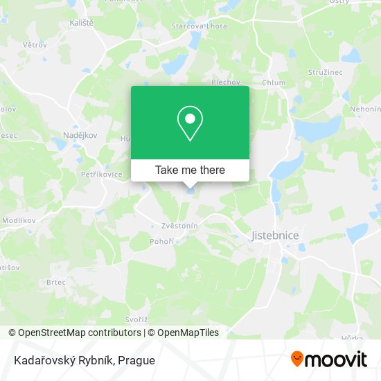 Kadařovský Rybník map