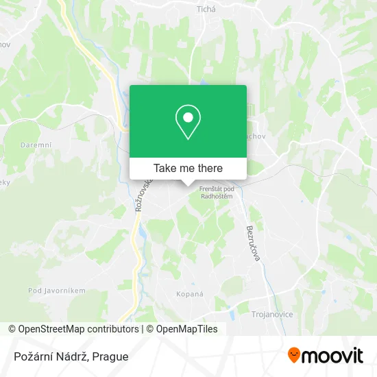 Карта Požární Nádrž